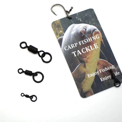 20pcs Carp Fishing Micro Hook Ring Swivel Flexi Accessories
