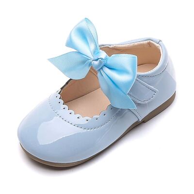 Spring Autumn Baby Girls Shoes Cute Bow Patent Leather Princ