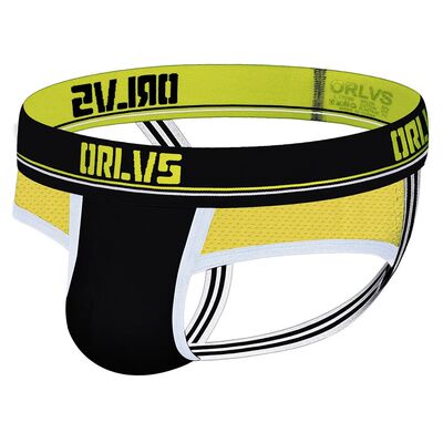 ORLVS Men's Underwear Men Sexy Briefs Jockstrap Pouch Cuecas