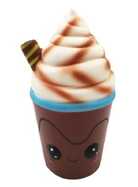 Jumbo Chocolate Ice Cream Cup Squishy Simulation Bread Slow