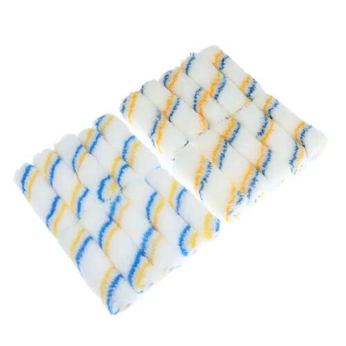 10pcs 4 inch Craft Paint Foam Rollers Decorative Corner Roll