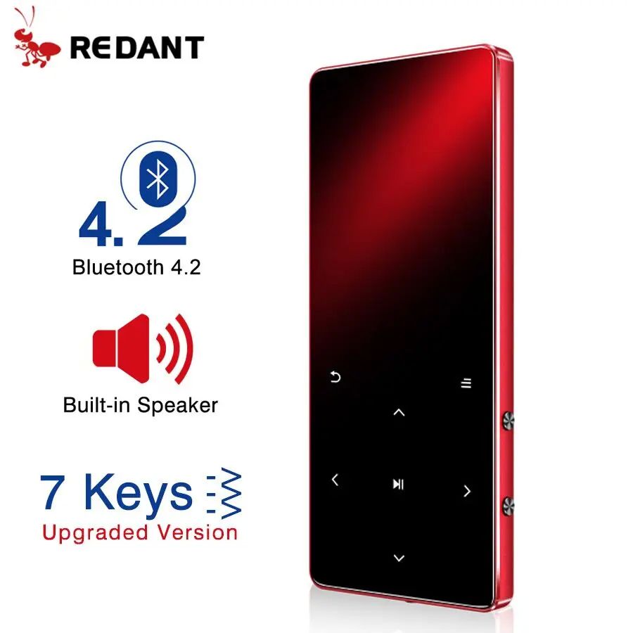 REDANT MP3 Player with Bluetooth Speaker Touch key Built-in