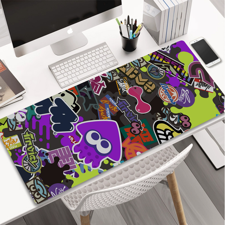 Splatoon喷射战士3乌贼娘周边 鼠标垫 大号游戏鼠标垫 可水洗防滑