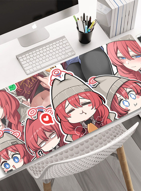 碧蓝档案 小涂真纪可爱周边超大号鼠标垫 键盘电竞游戏桌垫可水洗