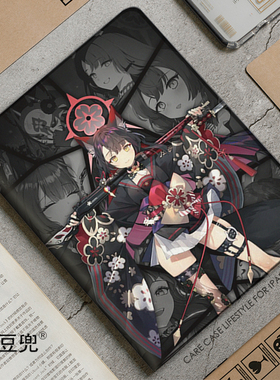 碧蓝档案 狐坂若藻ipad10.2适用于air4/5第十代10.9保护套matepad pro11 Air3笔槽mini5/6/7小米5/6S壳VIVO3P