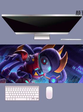 荒野乱斗游戏 艾德加周边超大号鼠标垫键盘电竞游戏桌垫 防滑动漫