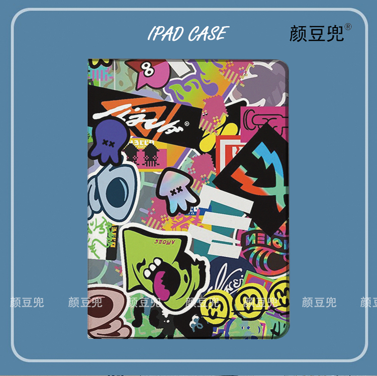 Splatoon喷射战士ipad10.2适用air4/5保护套matepad pro11 Air3笔槽mini5/6小米6pro12.9荣耀V8pro华为M6vivo