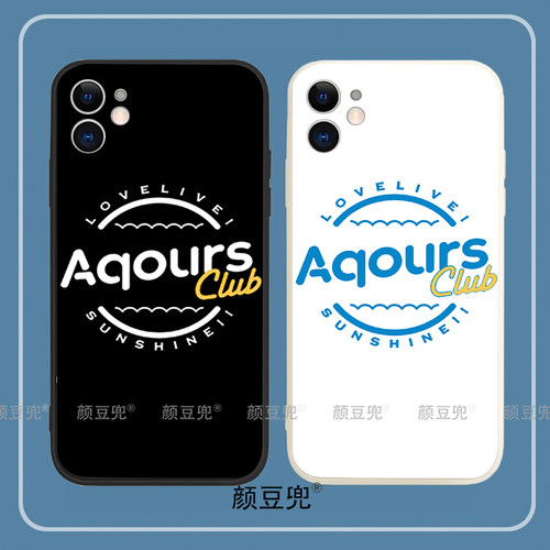 Aqours水团手机壳iPhone11适用12 Pro苹果XS MAXR动漫8p红米IQOO9