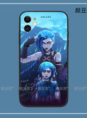 JINX金克斯手机壳iPhone13适用12 Pro苹果11 XS MAXR双城之战8P40