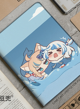 猫鲨Sameko Saba鲨鱼娘古拉ipad10.2适用于air7 5/6第十11代10.9保护套matepad pro11笔槽mini56小米6 7华为