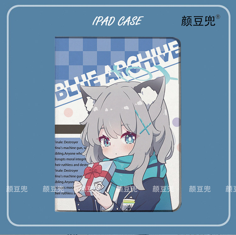 蔚蓝档案 周边 砂狼白子ipad10.2适用air4/5第十代10.9保护套matepad pro12.9 Air笔槽mini5/6小米5/6Pro华为