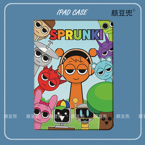 节奏盒子sprunki周边 西蒙 温达维拉娜ipad10.2适用于air7 6第十11代保护套matepad pro11笔槽mini5 6小米6/7