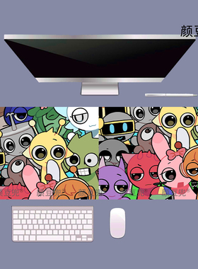 节奏盒子sprunki周边 温达维拉娜西蒙 电竞锁边鼠标垫桌垫键盘垫