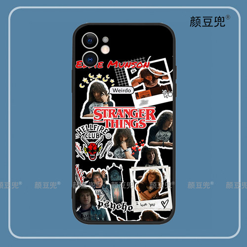 怪奇物语美剧手机壳11适用iphone13PRO硅胶12苹果14xsmax艾迪EDDI