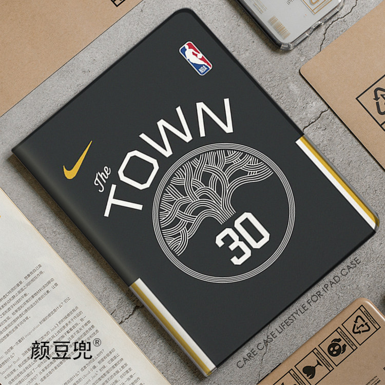 勇士队NBA库里30号ipad10.2适用air4/5保护套pro12.9笔槽mini5/6
