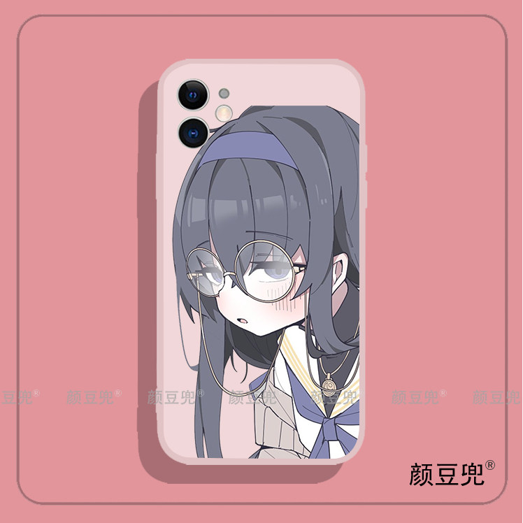 碧蓝档案忧郁的古关忧眼镜适用iphone15promax华为mate60pro小米14pro硅胶iqoo11苹果13vivoX70一加10三星S23