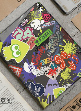 Splatoon喷射战士ipad10.2适用air3/4/5第十代10.9保护套matepad pro11笔槽mini5/6小米5pro动漫荣耀V8Pro壳