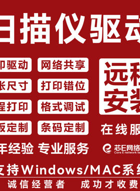 远程爱普生V600/750/V850/GTX970/980等扫描仪驱动软件安装服务