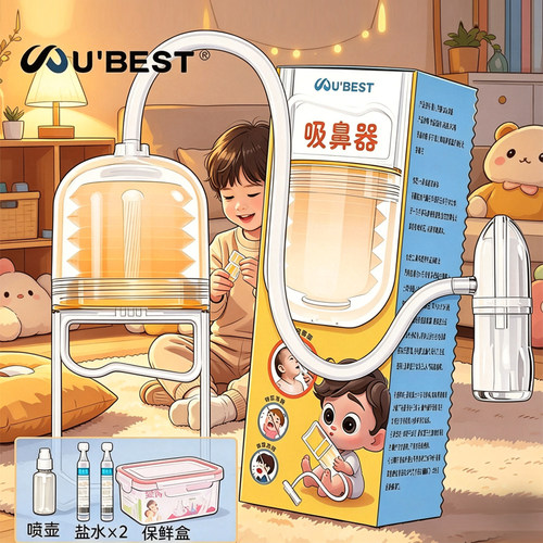 老人孩子通用U`BEST鼻腔吸鼻器