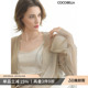 LC606 女银葱亮丝小开衫 空调衫 COCOBELLA立体坑条褶肌理感针织衫