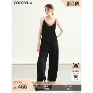 PA3082 COCOBELLA 奢感直筒镰刀裤 极简风阔腿休闲长裤 100%醋酸