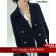 优雅气质通勤西装 COCOBELLA质感金属扣小香风针织衫 开衫 外套SC71