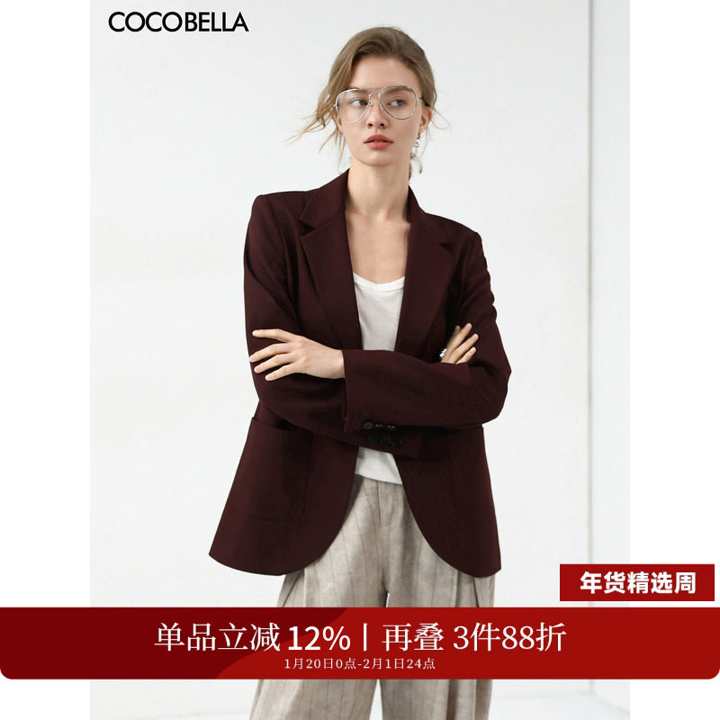 COCOBELLA[安可拉红]高智感一粒扣西装女早春正肩西服外套SI7033,女装/女士精品,西装,淘宝优惠券,粉丝福利购,淘宝优惠卷