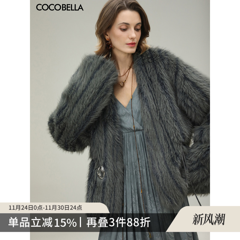COCOBELLA丰盈环保皮草外套