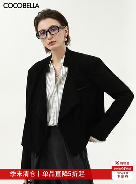 【折扣季】COCOBELLA高智感西装女可脱卸袖撞色假两件外套SI3019