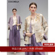 COCOBELLA新中式 双面穿100%人丝提花国风上衣女春新款 外套SC0045