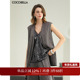 假两件西装 预售COCOBELLA 100%醋酸 马甲26春通勤马夹上衣WS7005A