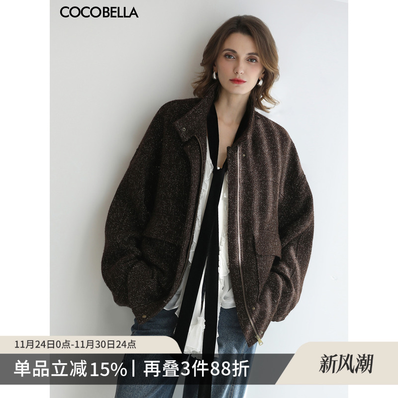 知识分子风气质花呢夹克