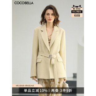 女26春通勤外套休闲上衣SI0070 廓形西装 预售COCOBELLA秀场风格