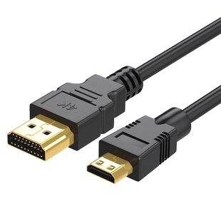 minihdmi转hdmi线转换迷你小头转大高清单反平板电脑相机连接线