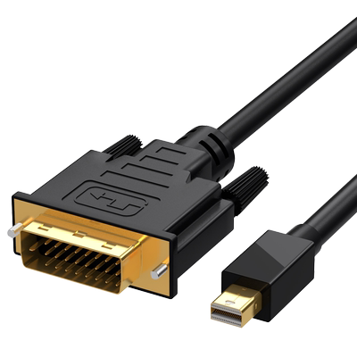 腾飞minidp转dvi转接线笔记本displayport主机连接显示器投影仪mini迷你DP转DVI电视苹果电脑雷电2转换器显卡