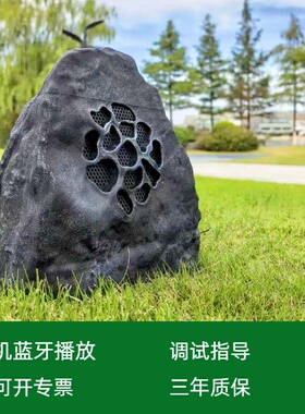 flykace 有源蓝牙草坪音响太阳能人体感应音箱 别墅花园音箱