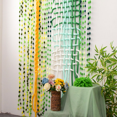 春挂帘主题区角隔断挂饰