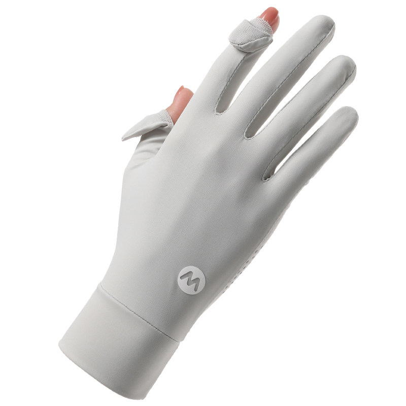 冰丝防晒手套女夏季薄款防紫外线开车骑行电动车用防滑袖套可触屏 - 宝莱壹商店出品