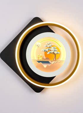 2025智能语音新款壁灯卧室床头灯客厅背景墙壁画灯楼梯装饰房间灯