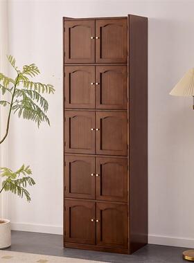 实木衣柜收纳分层神器整理箱置物架小户型卧室家用储物柜子窄衣橱