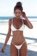泳装 欧美EBAY女式 分体泳衣带胸垫纯色bikini三点式 性感比基尼
