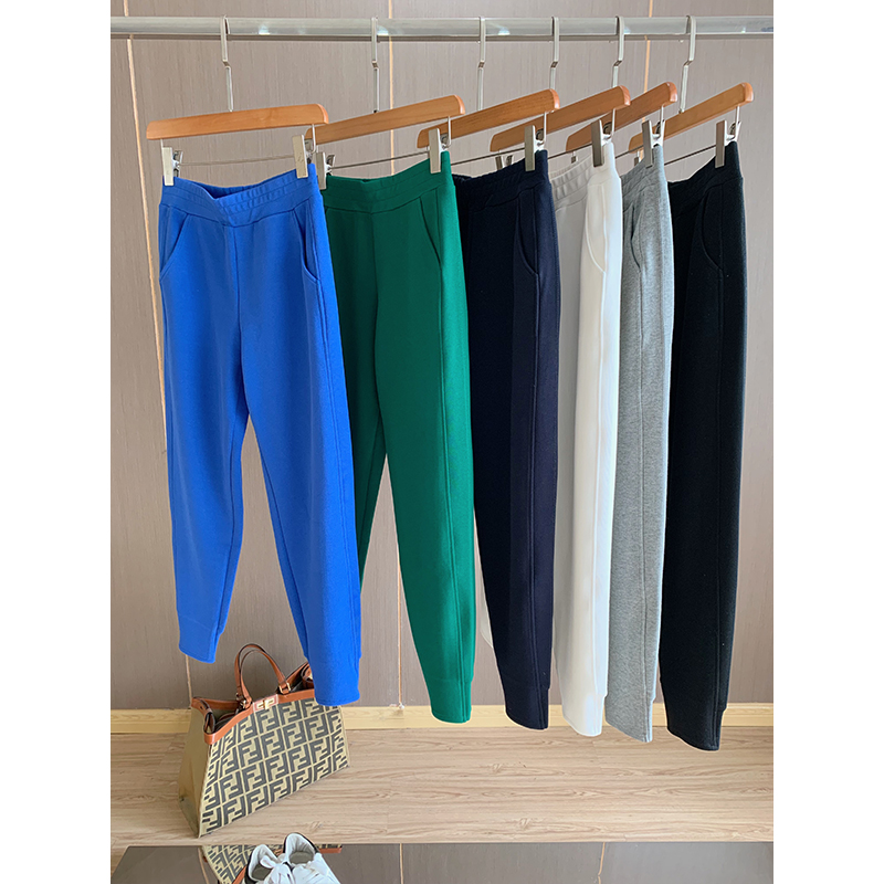 休闲百搭高腰显瘦九分锥形裤