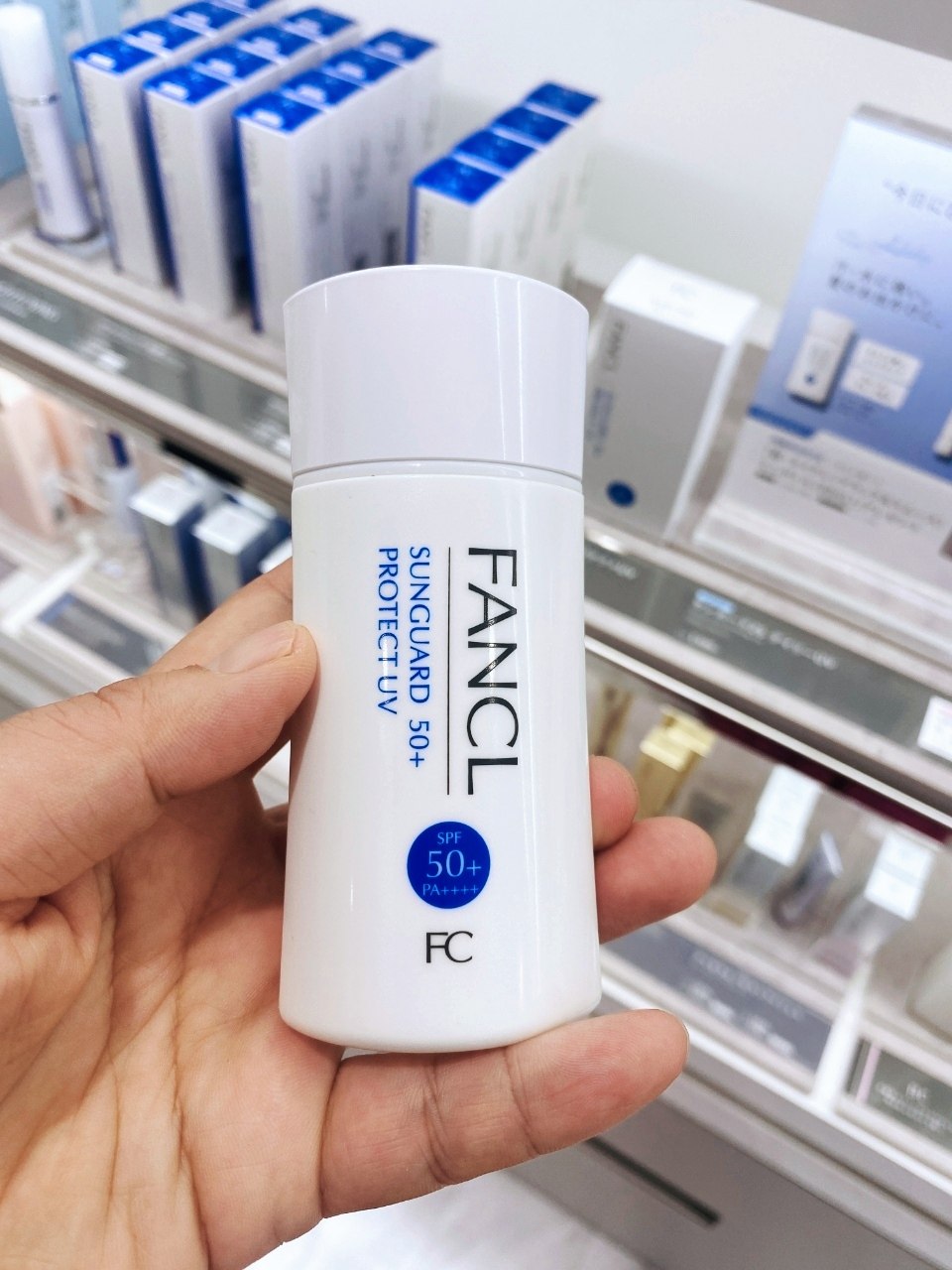 新版日本fancl芳珂防晒隔离霜spf50无添加孕妇可用芳柯物理防晒乳