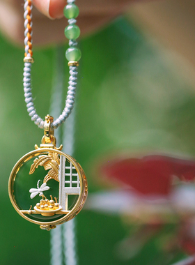 和合大仙人和田碧玉k金国风原创