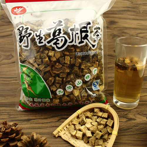 秀华正品葛根茶500克天然野葛粉块新鲜柴葛根粉功效纯正野生