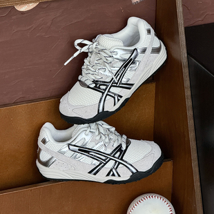 百搭儿童德训鞋2026新款春夏网面撞色休闲慢跑运动鞋男女童阿甘鞋