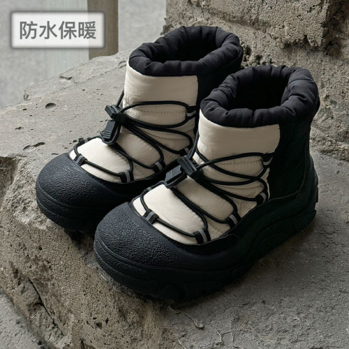 艾尚萌正品户外防水儿童雪地棉靴