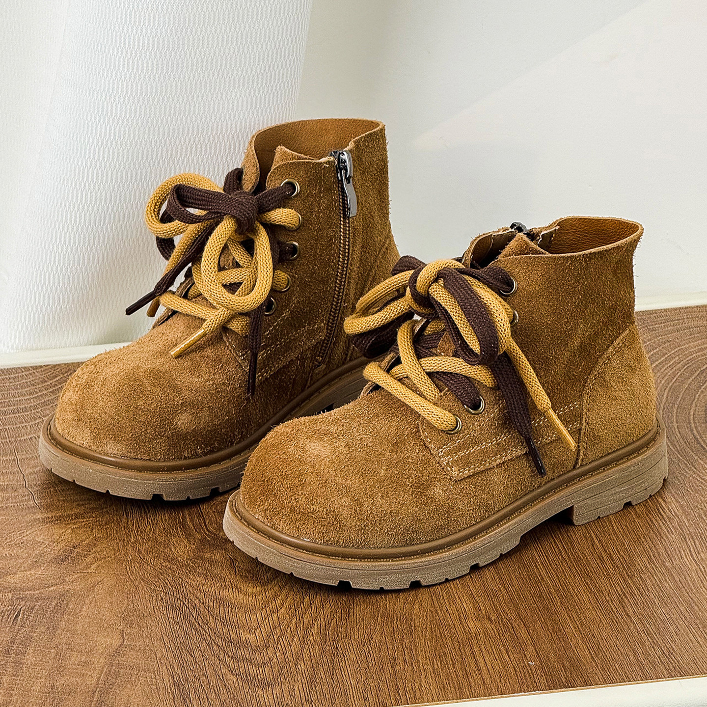 真皮丑萌卡皮巴拉女童靴子2025新款秋季儿童马丁靴男孩百搭短靴潮,童鞋/婴儿鞋/亲子鞋,皮靴,淘宝优惠券,粉丝福利购,淘宝优惠卷