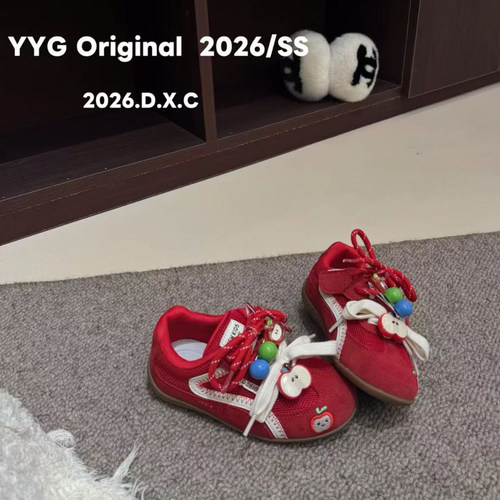 【YYG正品】小苹果红色德训鞋潮