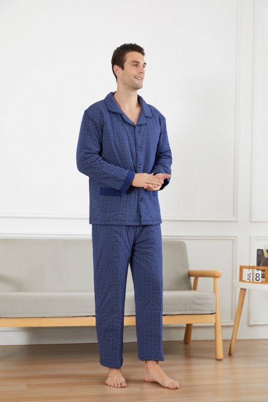 棉花堡家居服男秋冬季夹棉睡衣纯棉套装长袖薄棉保暖柔软舒适简约,女士内衣/男士内衣/家居服,睡衣/家居服套装,淘宝优惠券,粉丝福利购,淘宝优惠卷